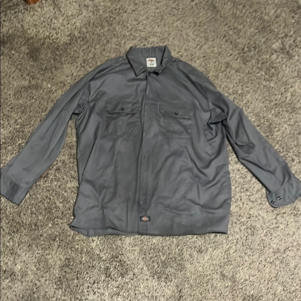 Dickies Men's Charcoal Work Shirt